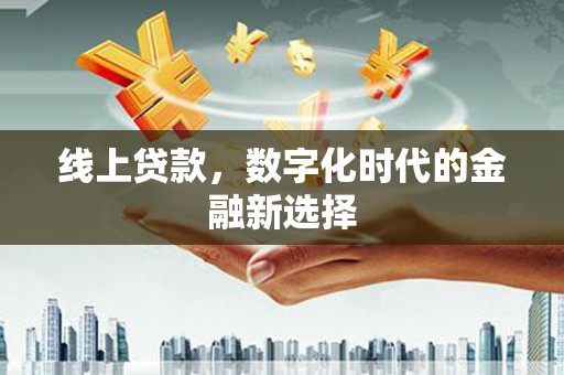 内乡线上贷款，数字化时代的金融新选择