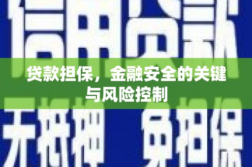 内乡贷款担保，金融安全的关键与风险控制