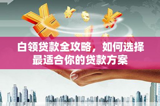 内乡白领贷款全攻略，如何选择最适合你的贷款方案